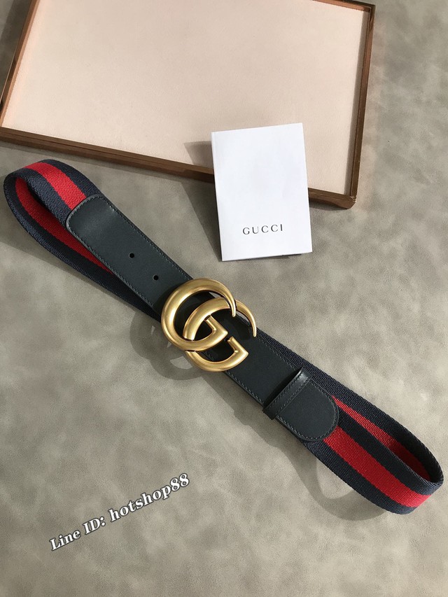 Gucci經典男士皮帶 409416 古奇拼接腰帶  jjp2263